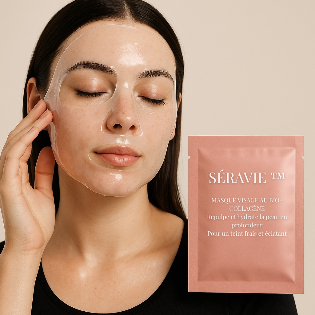Masque Visage au Bio-Collagène SÉRAVIE™ - Hydratation Intense